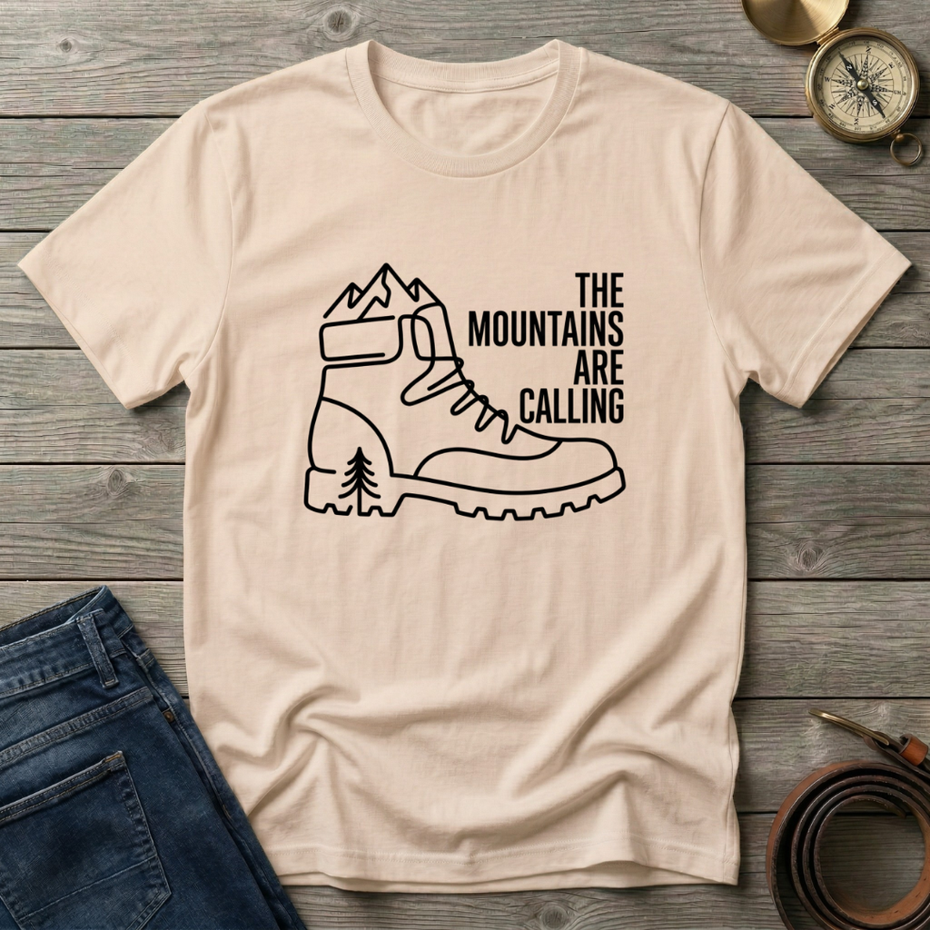 THE MOUNTAINS ARE CALLING T-SHIRT