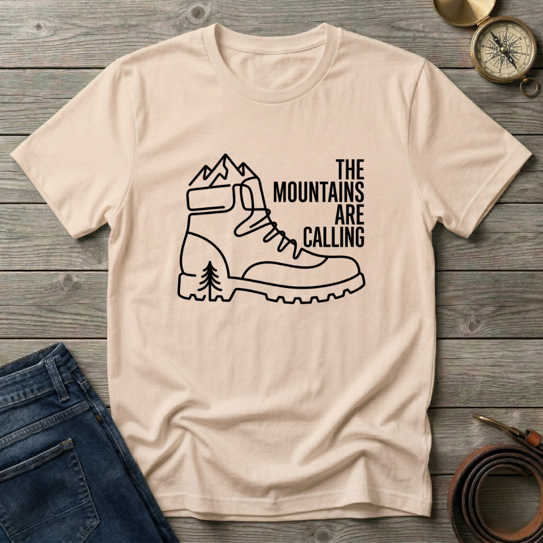 THE MOUNTAINS ARE CALLING T-SHIRT