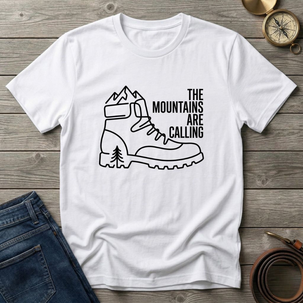 THE MOUNTAINS ARE CALLING T-SHIRT