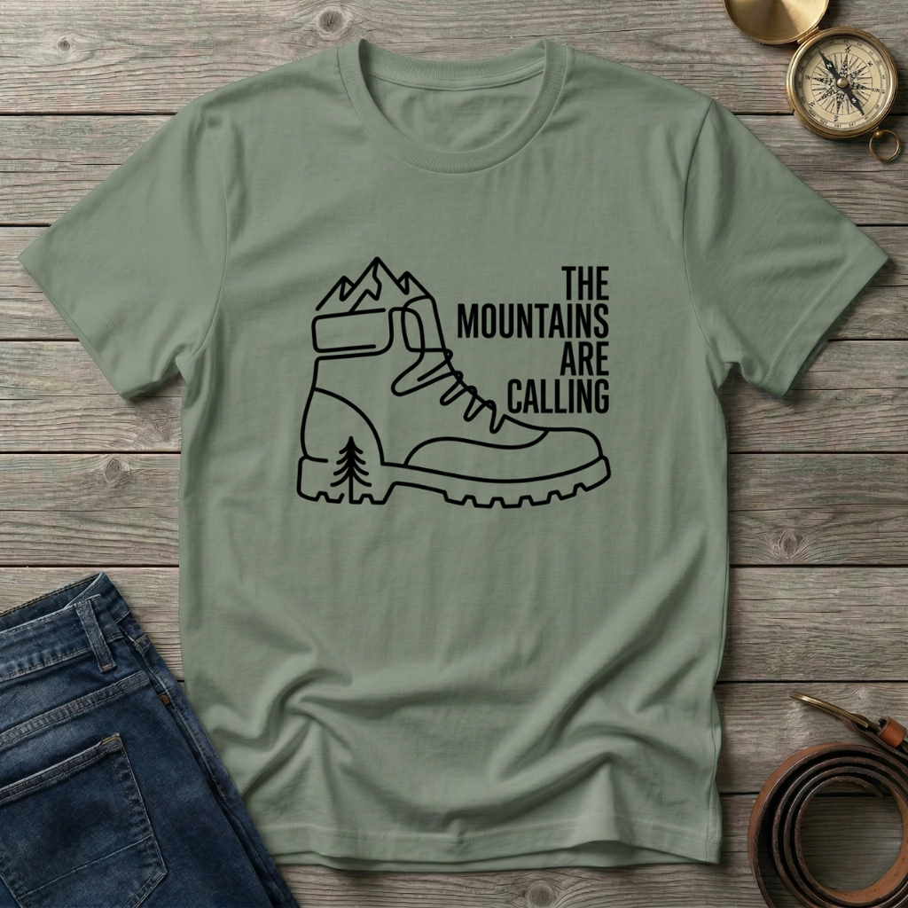 THE MOUNTAINS ARE CALLING T-SHIRT