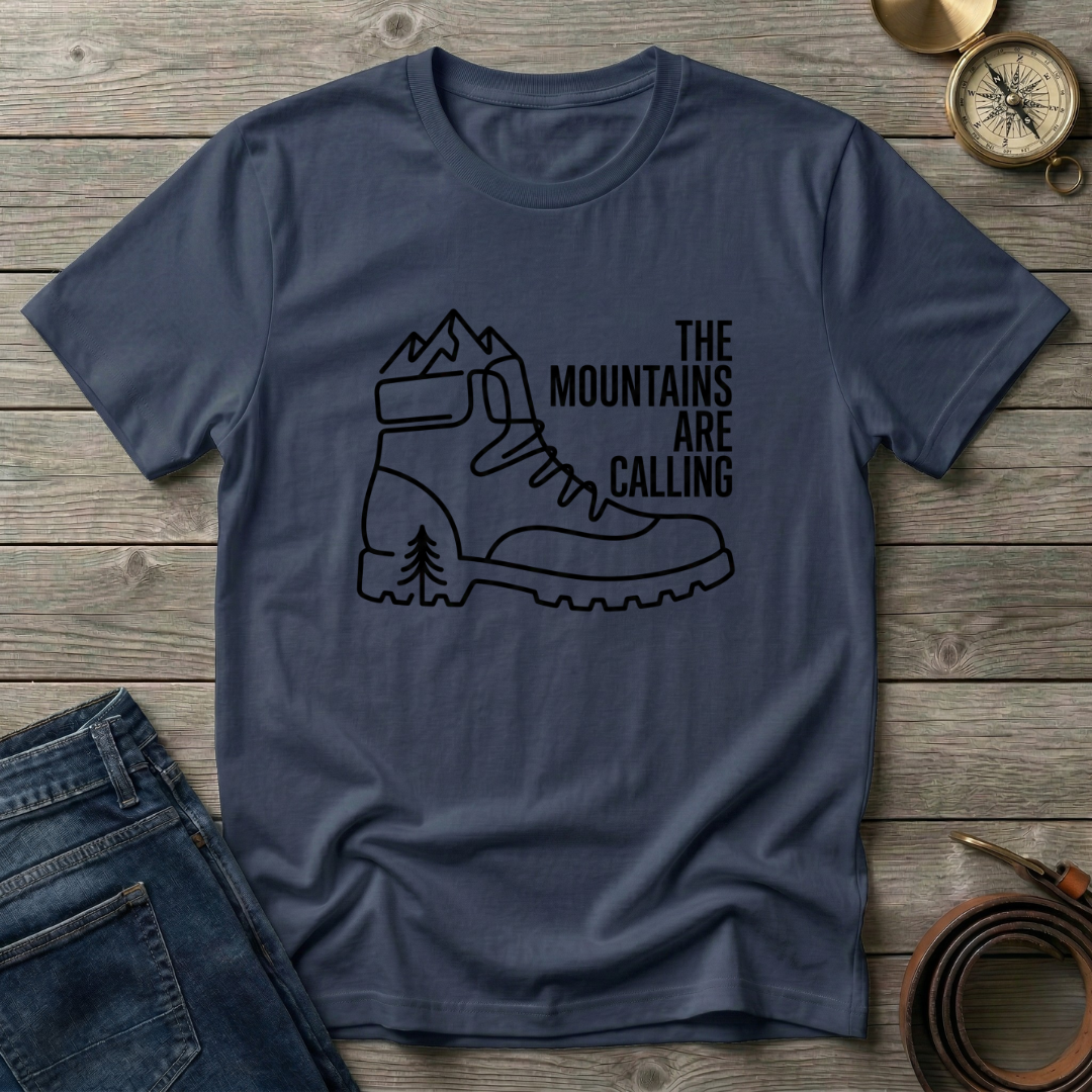 THE MOUNTAINS ARE CALLING T-SHIRT