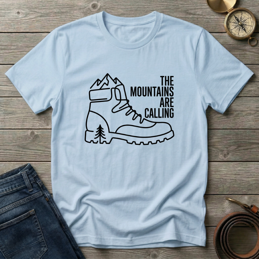 THE MOUNTAINS ARE CALLING T-SHIRT