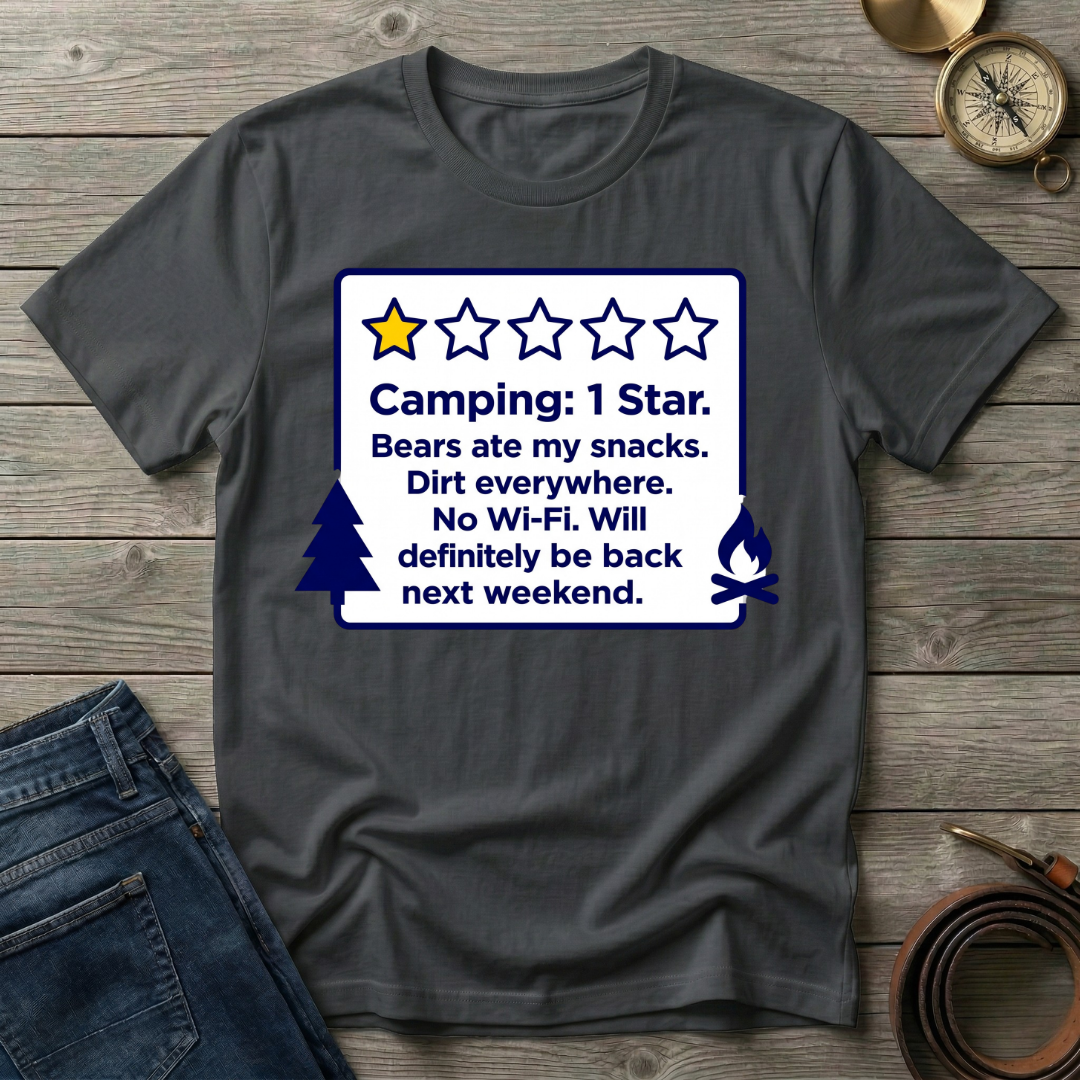 CAMPING 1 STAR T-SHIRT