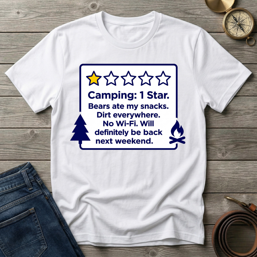 CAMPING 1 STAR T-SHIRT