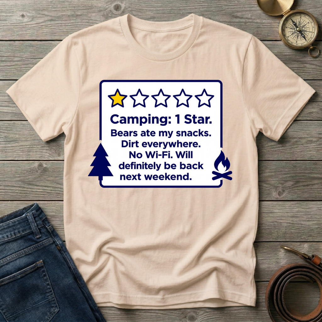 CAMPING 1 STAR T-SHIRT
