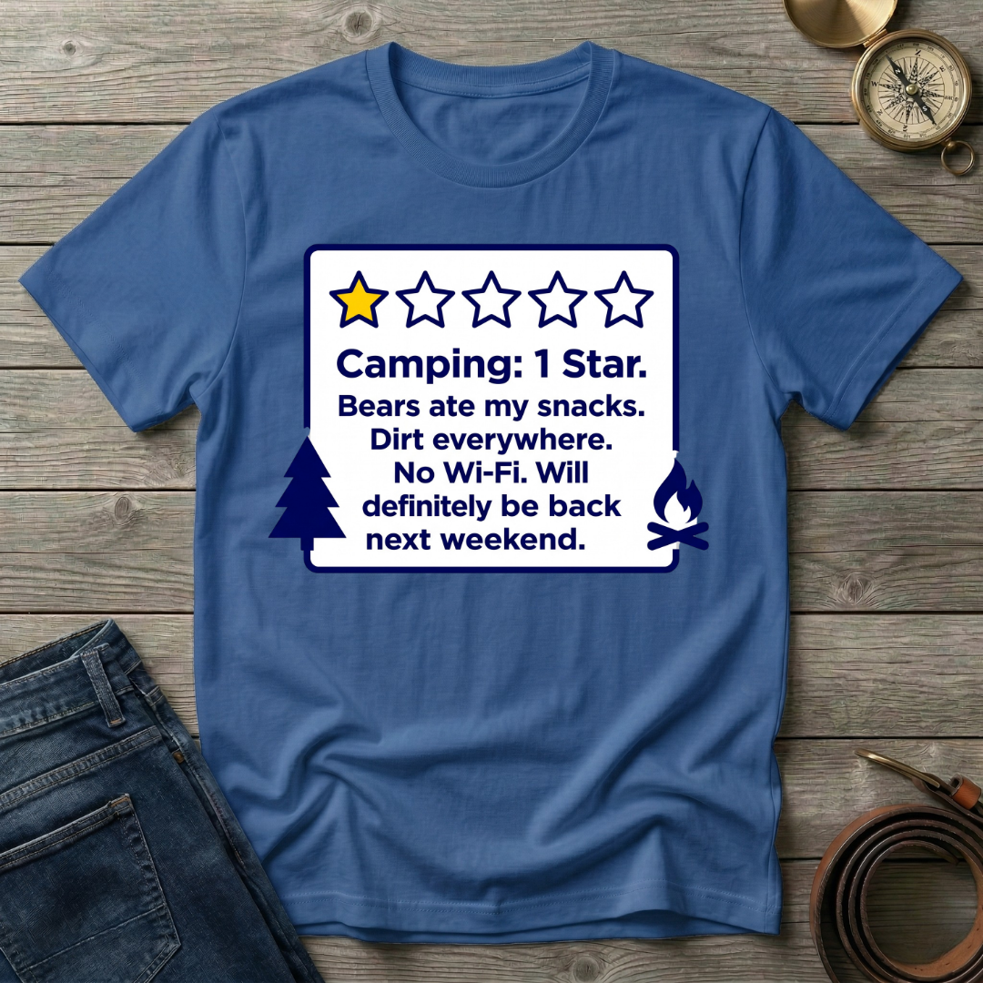 CAMPING 1 STAR T-SHIRT
