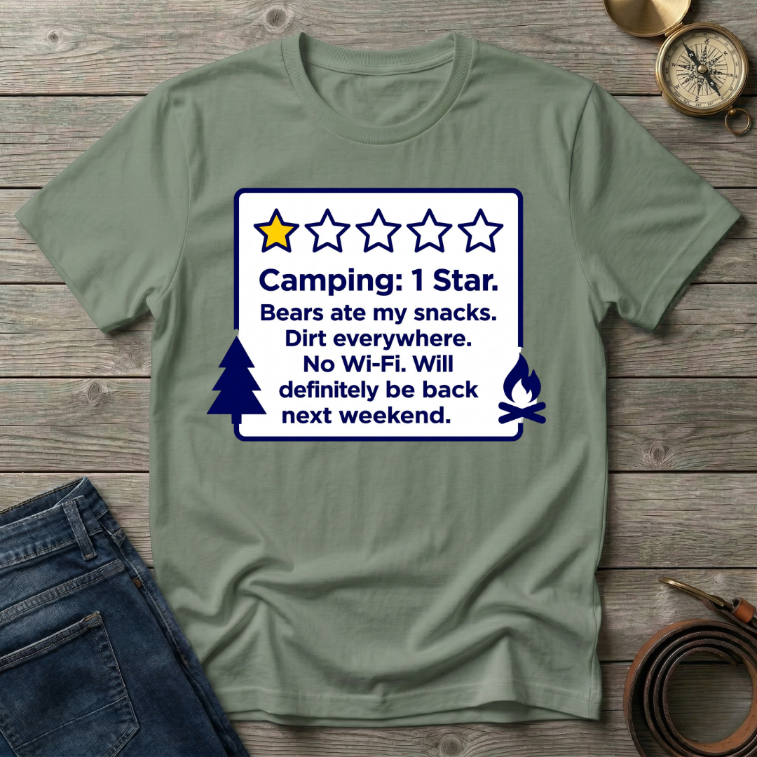 CAMPING 1 STAR T-SHIRT