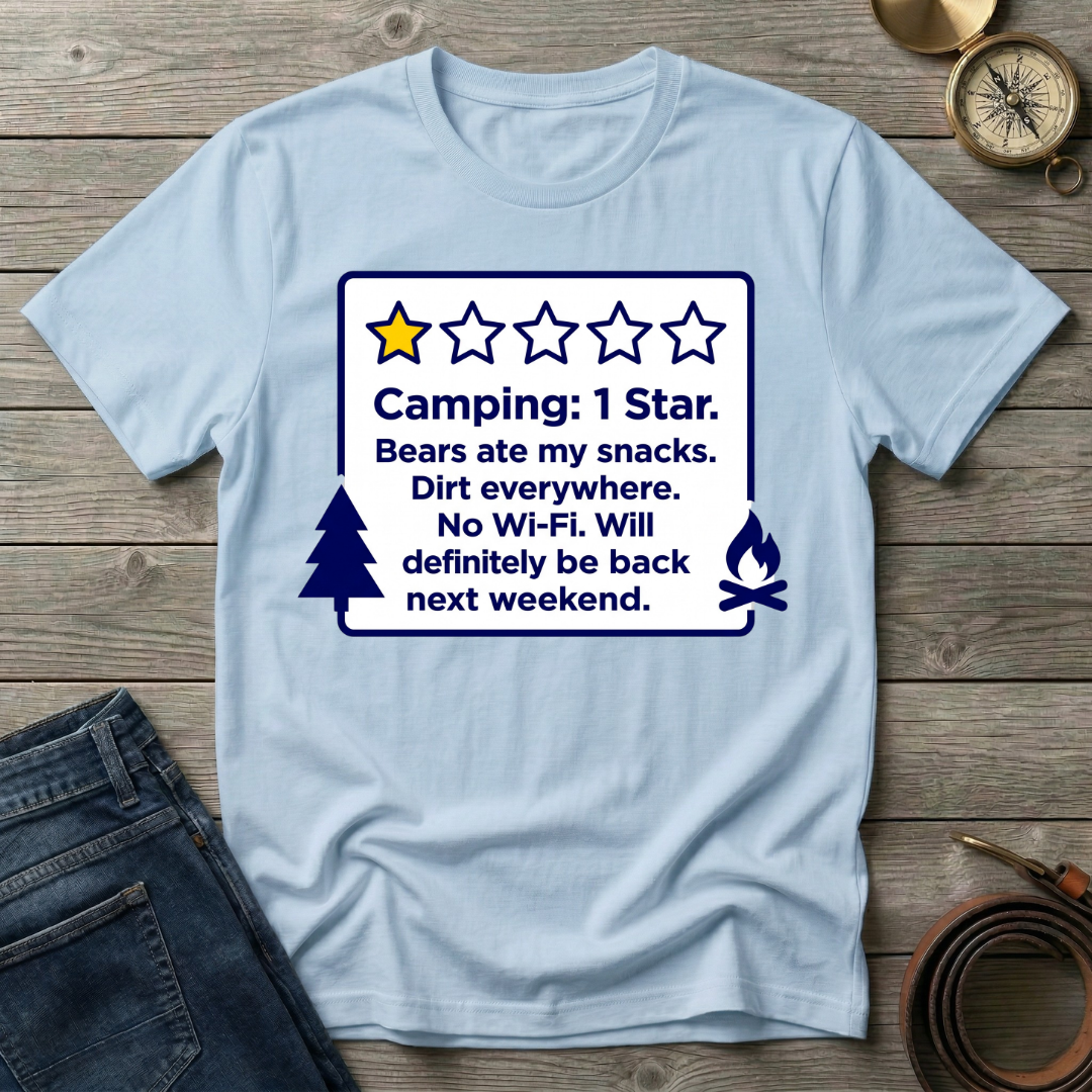 CAMPING 1 STAR T-SHIRT