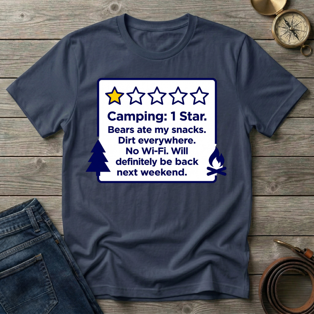 CAMPING 1 STAR T-SHIRT