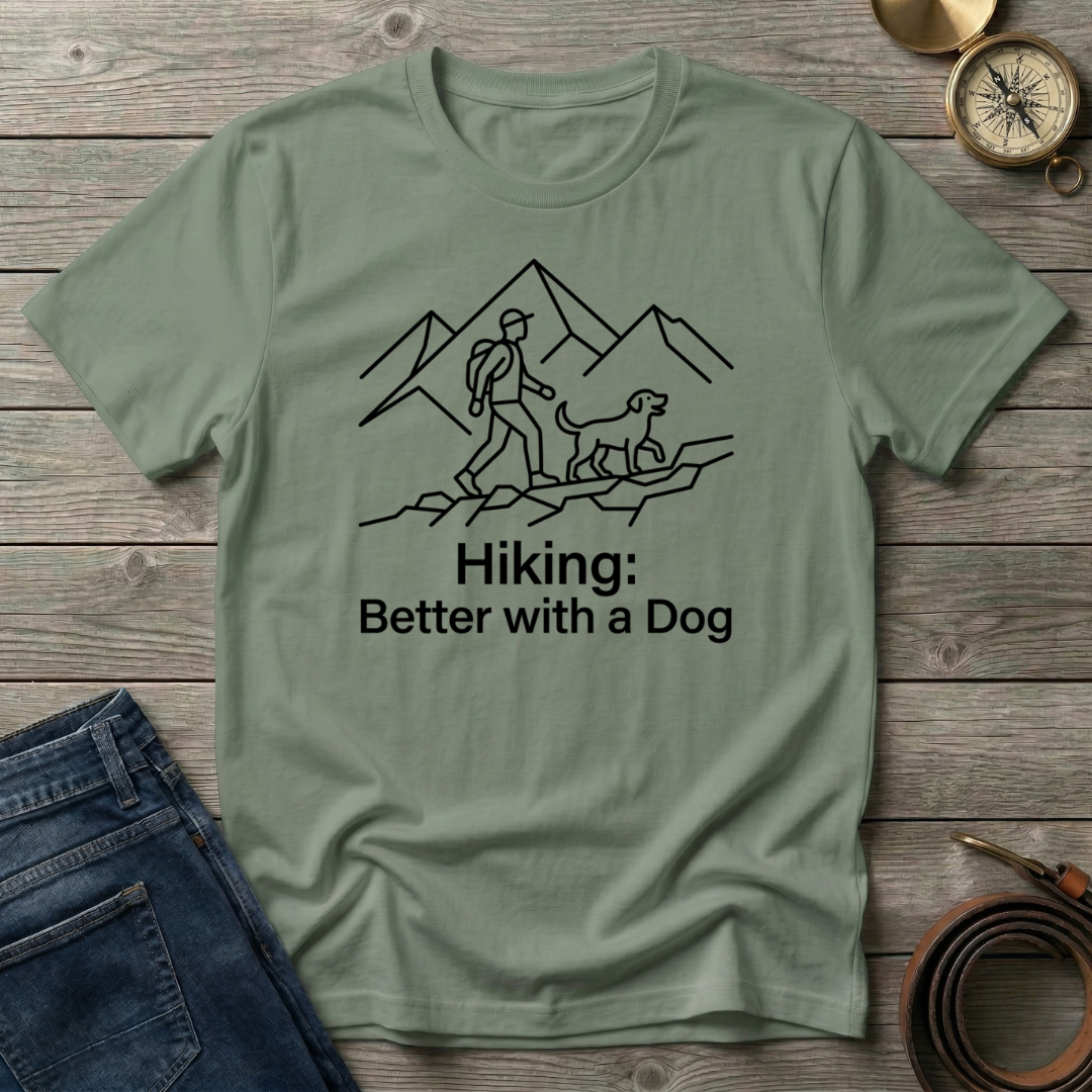 BETTER WITH A DOG T-SHIRT