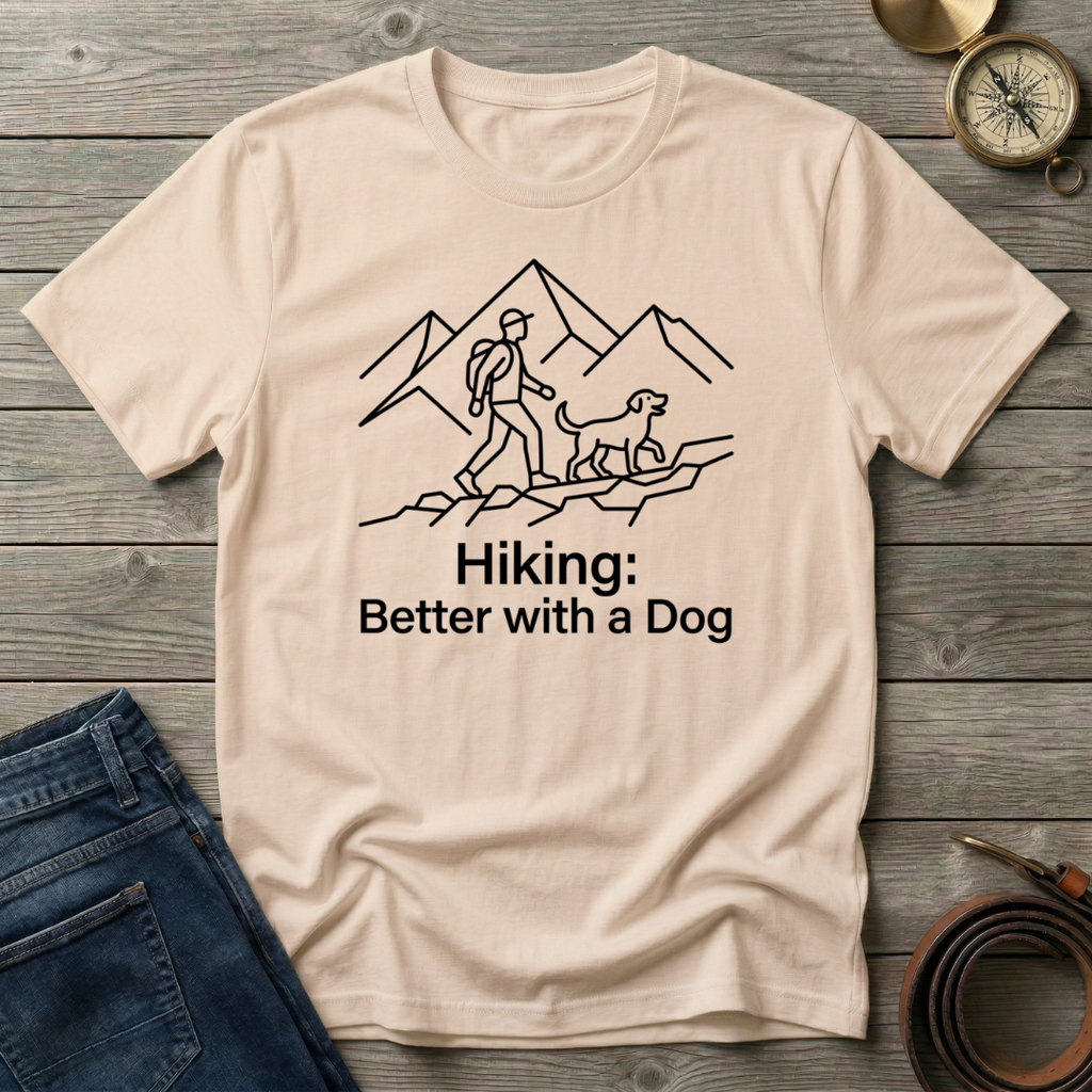 BETTER WITH A DOG T-SHIRT