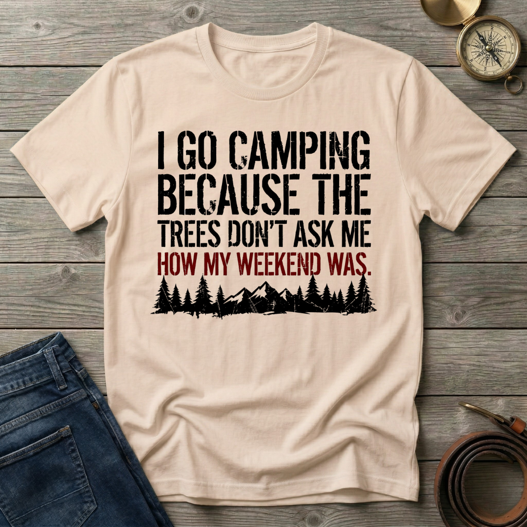 I GO CAMPING T-SHIRT