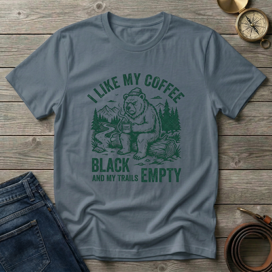 I LIKE MY COFFEE BLACK T-SHIRT
