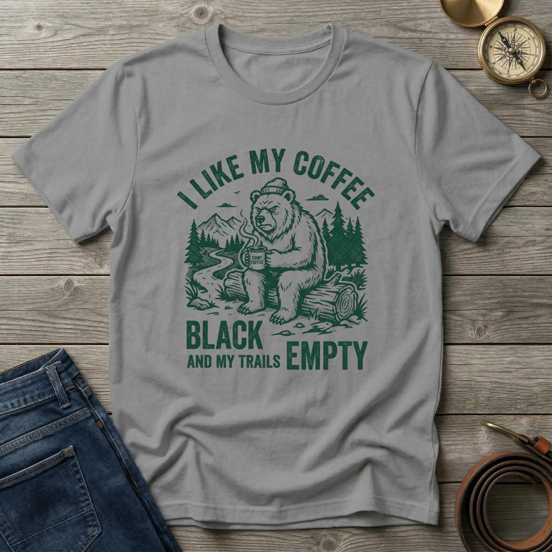 I LIKE MY COFFEE BLACK T-SHIRT