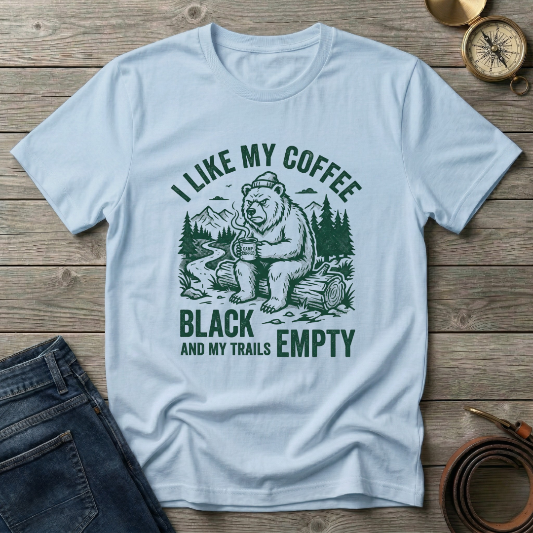 I LIKE MY COFFEE BLACK T-SHIRT