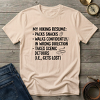 HIKING RESUME T-SHIRT