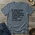 HIKING RESUME T-SHIRT