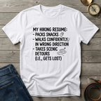 HIKING RESUME T-SHIRT