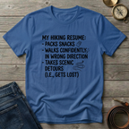 HIKING RESUME T-SHIRT