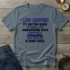 I LOVE CAMPING T-SHIRT
