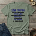I LOVE CAMPING T-SHIRT