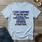 I LOVE CAMPING T-SHIRT