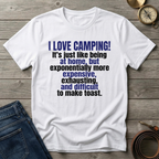 I LOVE CAMPING T-SHIRT