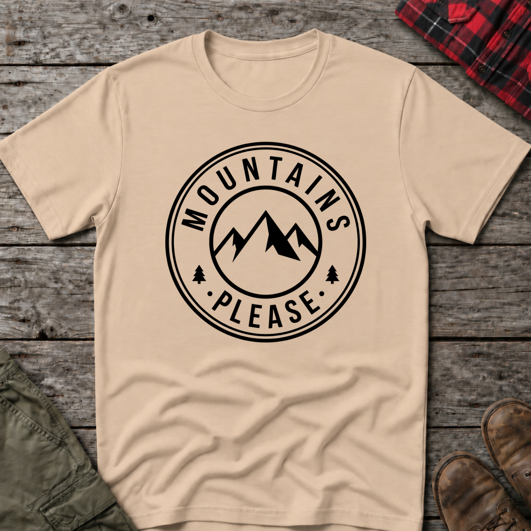 MOUNTAINS PLEASE T-SHIRT