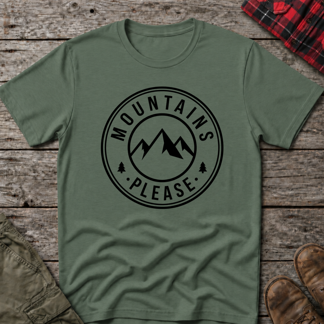 MOUNTAINS PLEASE T-SHIRT