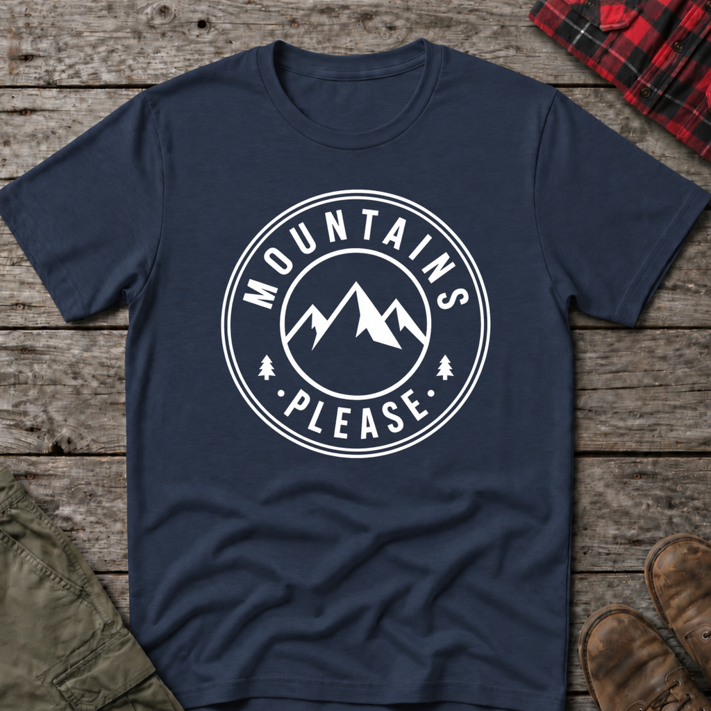 MOUNTAINS PLEASE T-SHIRT