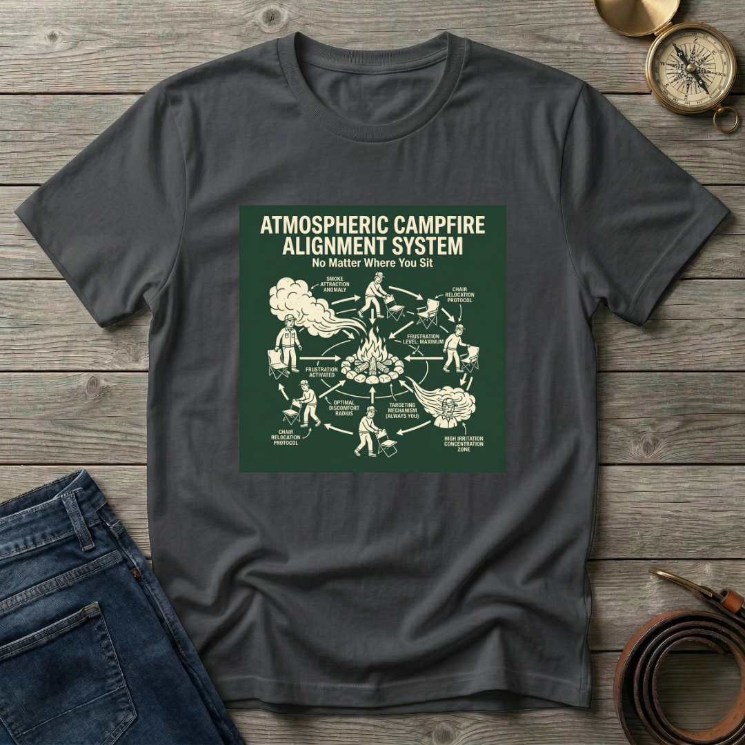 ATMOSPHERIC CAMPFIRE ALIGNMENT SYSTEM T-SHIRT