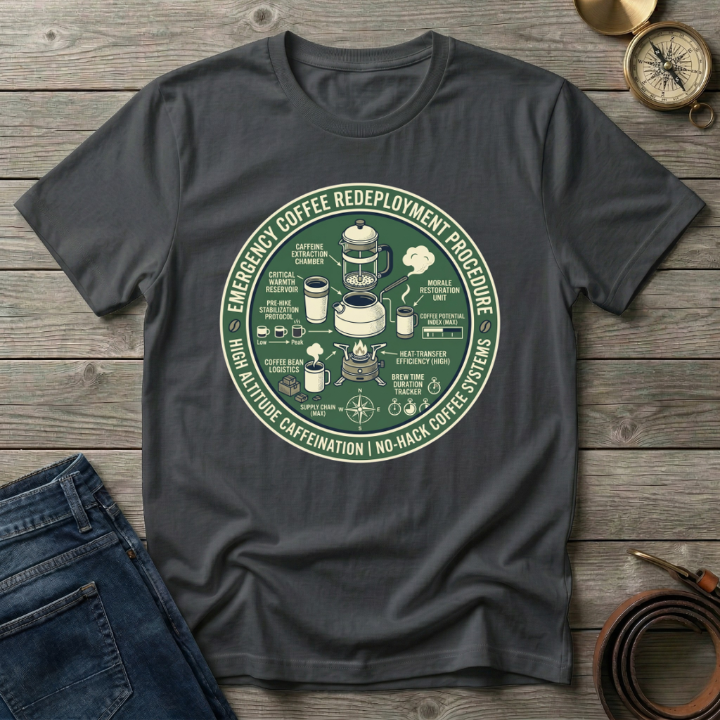 EMERGENCY COFFEE REDEPLOYMENT T-SHIRT