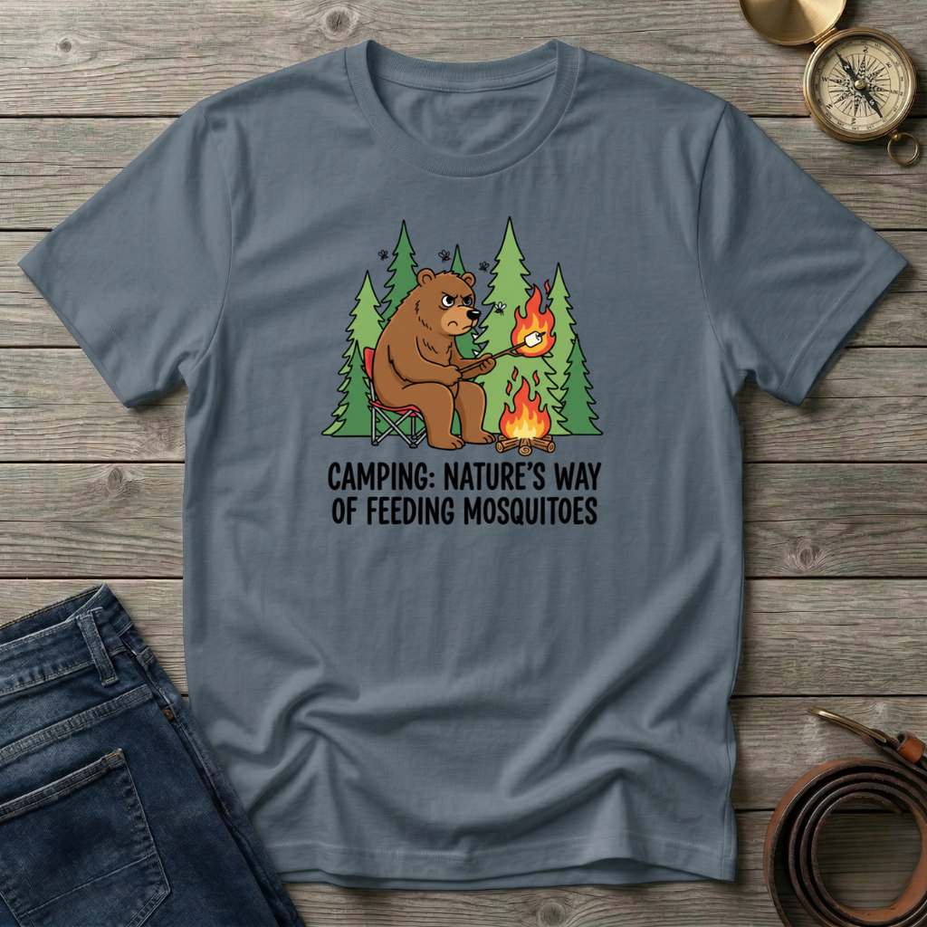 CAMPING NATURES WAY OF FEEDING MOSQUITOES T-SHIRT