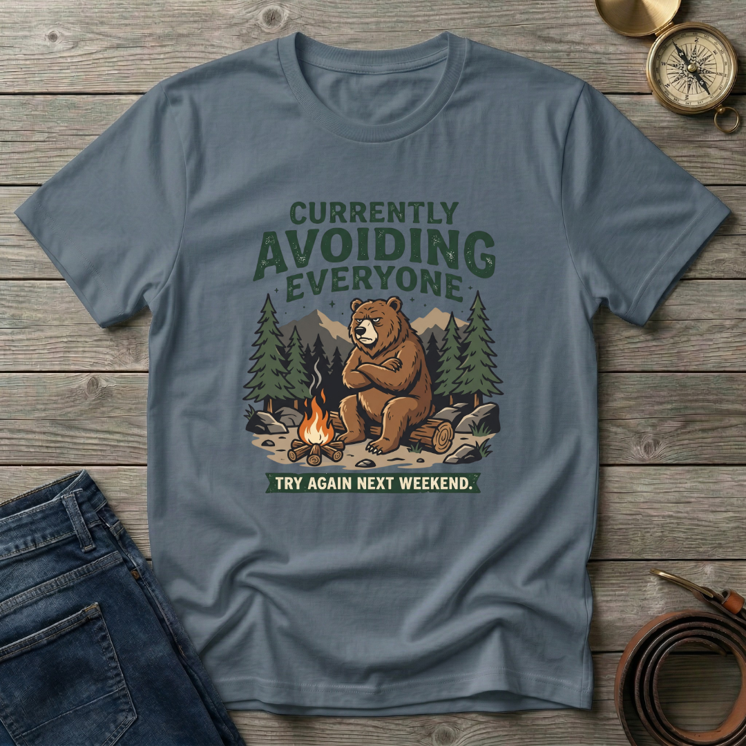 CURRENTLY AVOIDING EVERYONE T-SHIRT