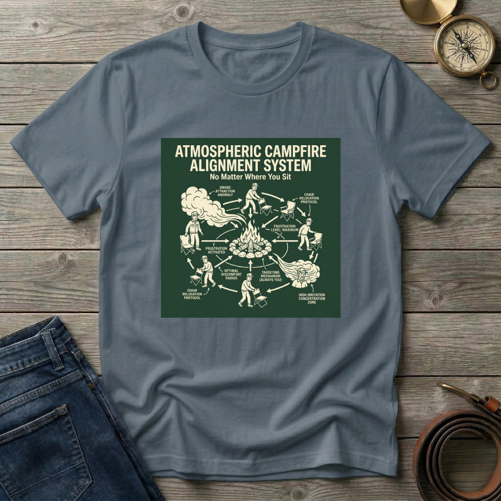 ATMOSPHERIC CAMPFIRE ALIGNMENT SYSTEM T-SHIRT