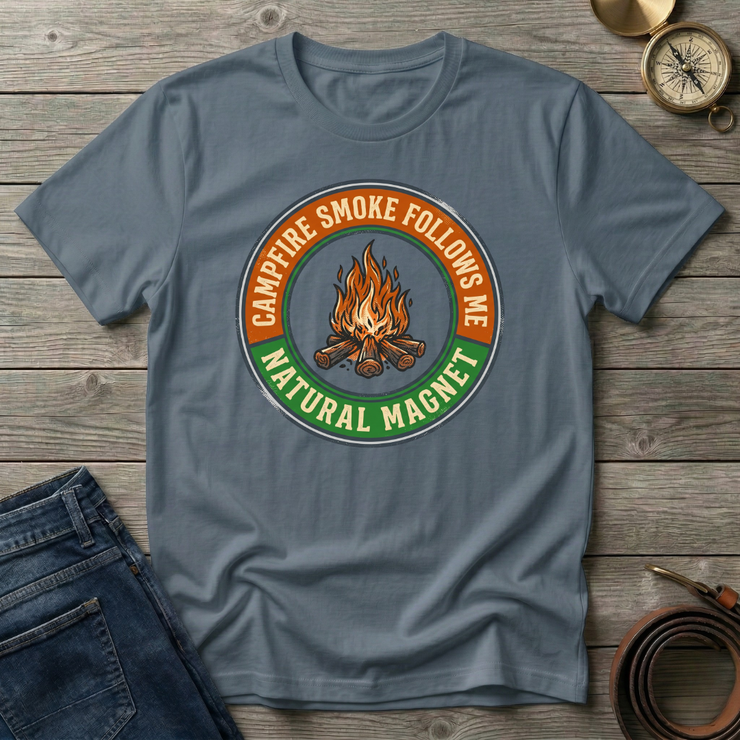 CAMPFIRE SMOKE FOLLOWS ME T-SHIRT