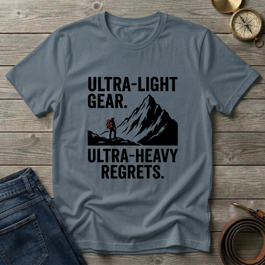ULTRA LIGHT GEAR ULTRA HEAVY REGRETS T-SHIRT