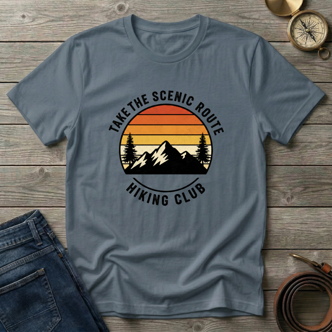 TAKE THE SCENIC ROUTE CLUB T-SHIRT