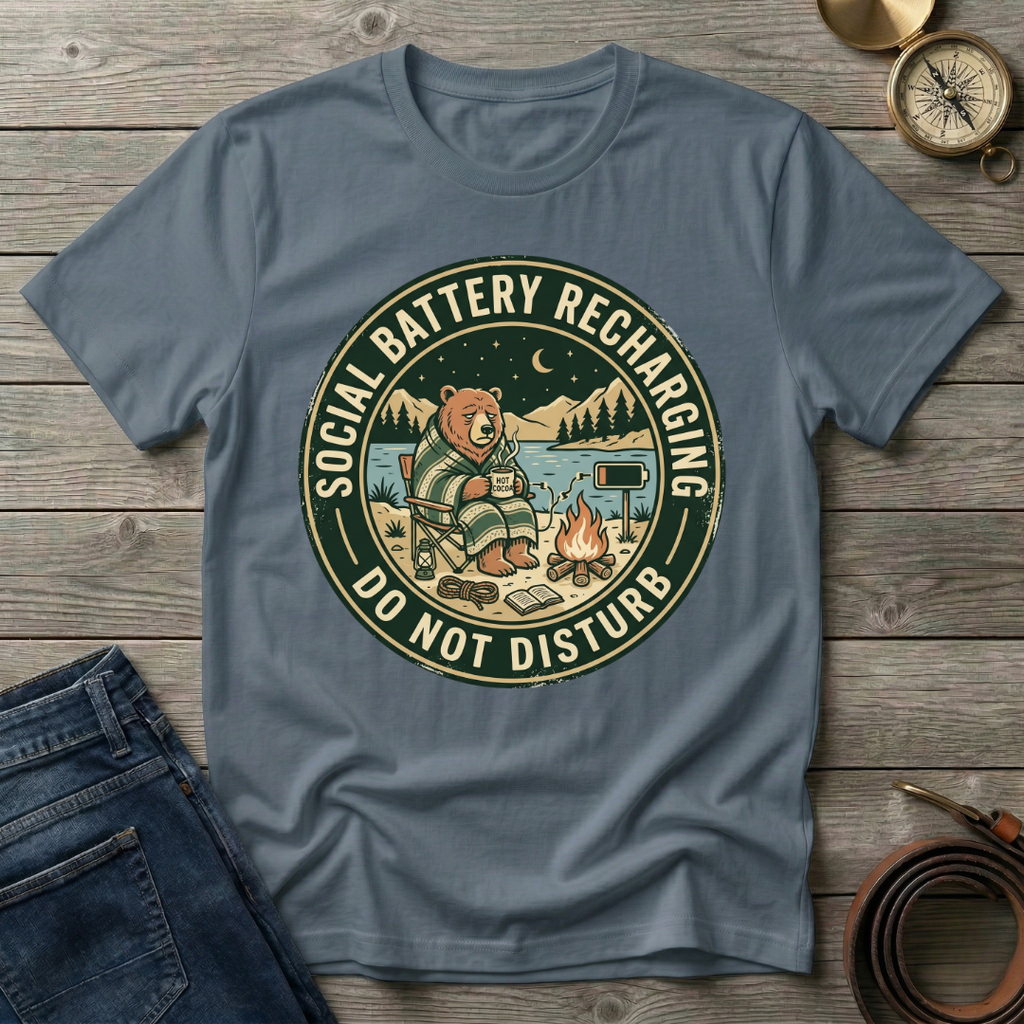 SOCIAL BATTERY RECHARGING T-SHIRT