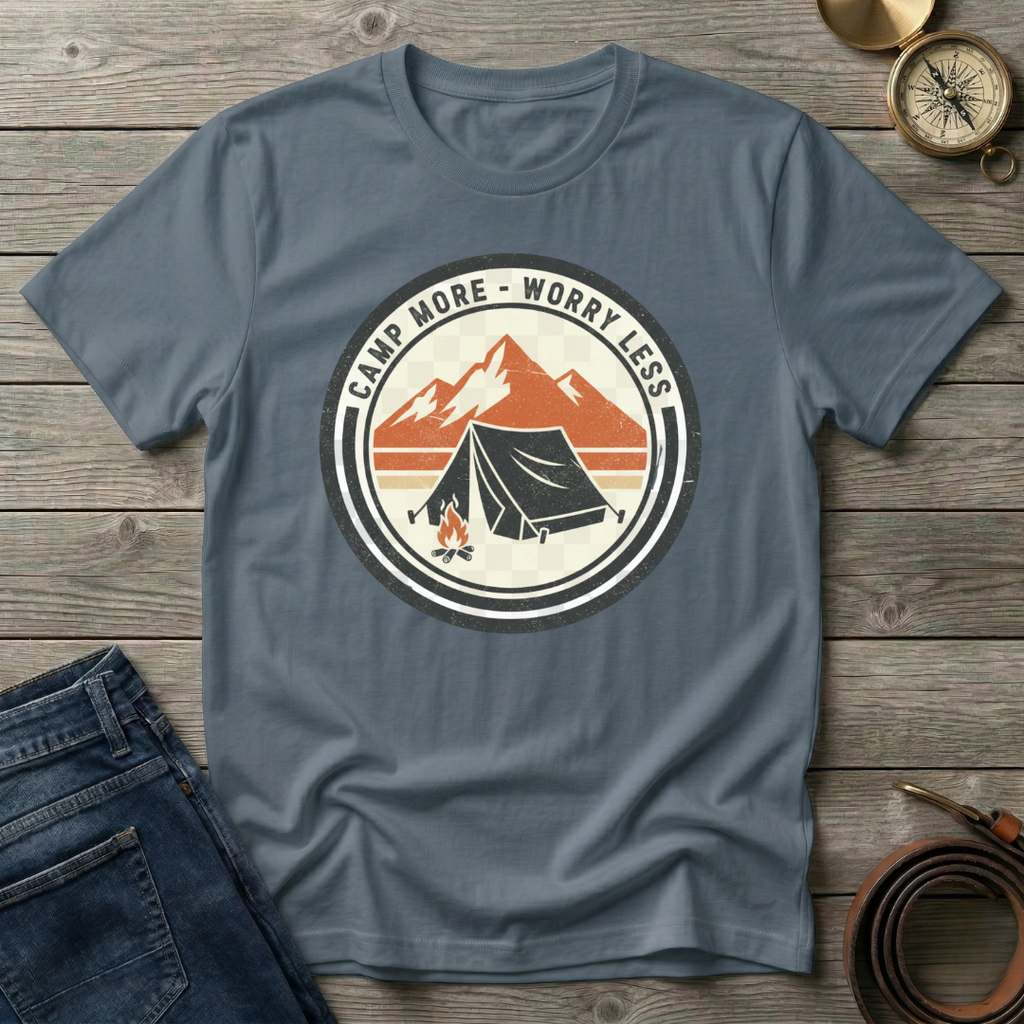 CAMP MORE WORRY LESS T-SHIRT