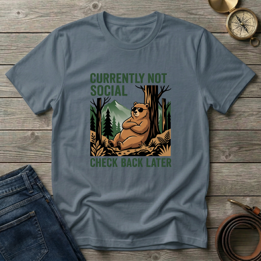 CURRENTLY NOT SOCIAL T-SHIRT