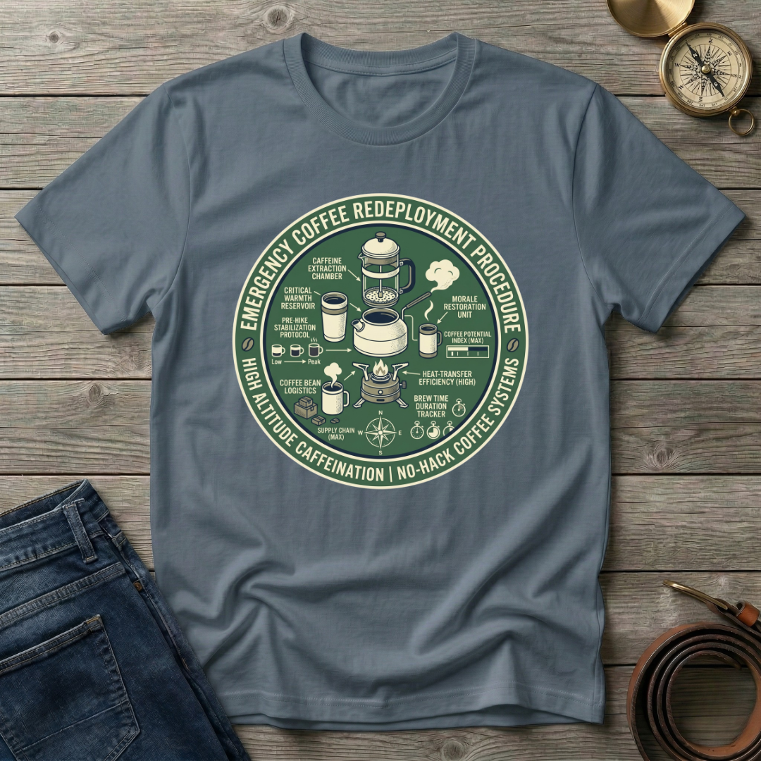 EMERGENCY COFFEE REDEPLOYMENT T-SHIRT