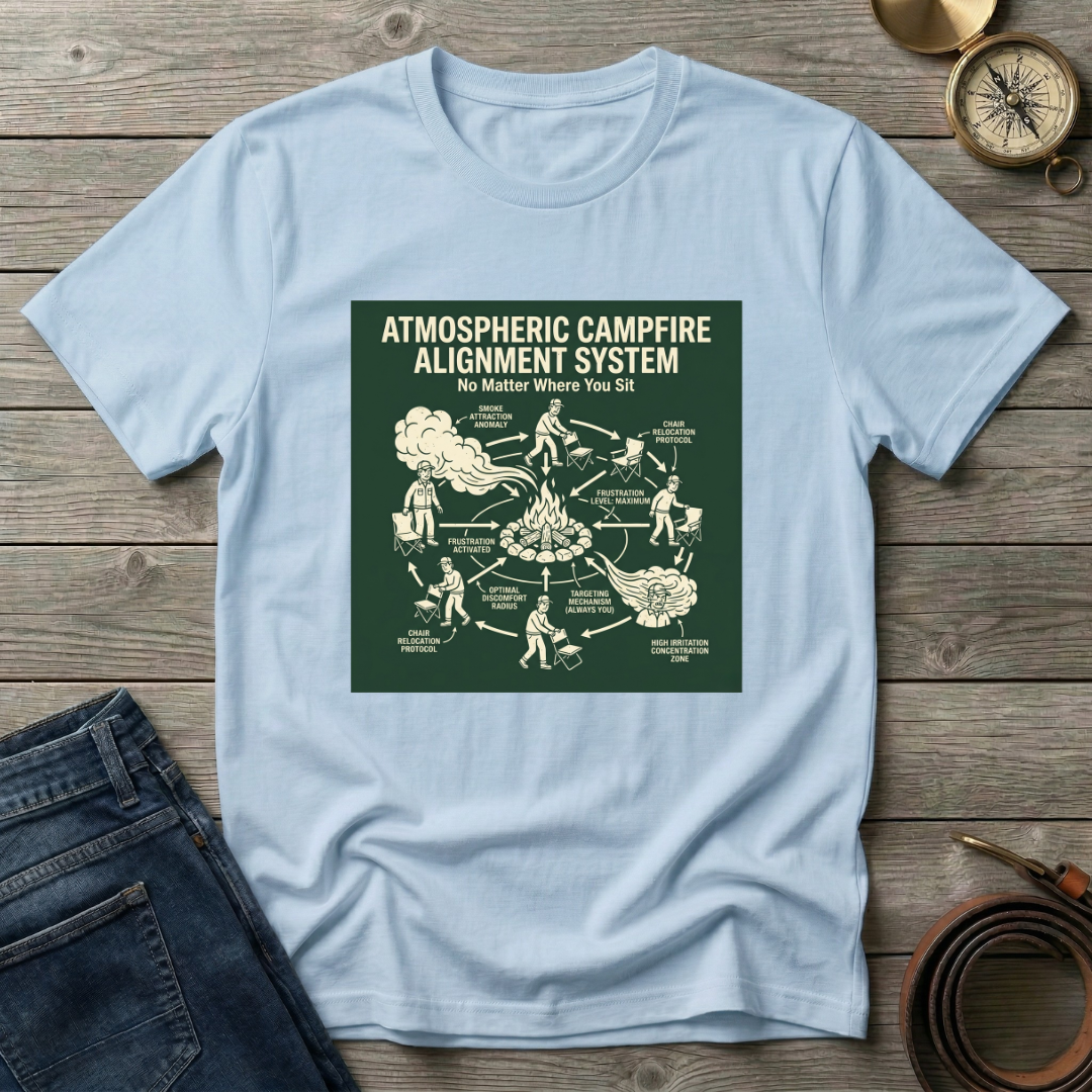 ATMOSPHERIC CAMPFIRE ALIGNMENT SYSTEM T-SHIRT