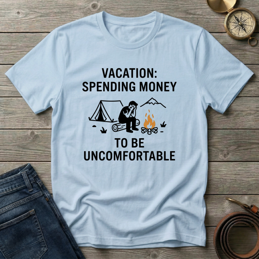 SPENDING MONEY TO BE UNCOMFORTABLE T-SHIRT