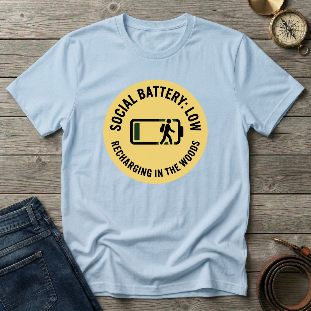 SOCIAL BATTERY LOW T-SHIRT