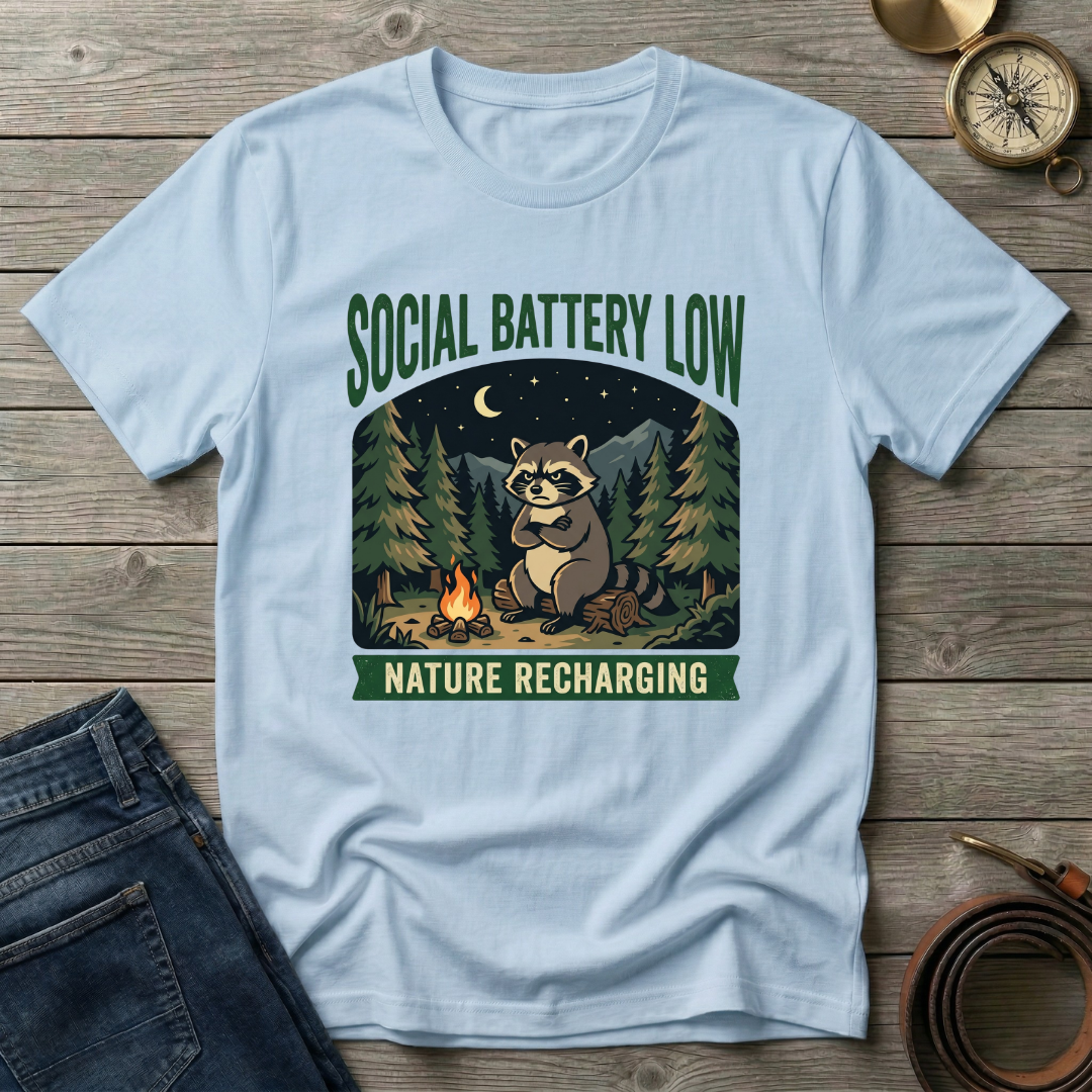 SOCIAL BATTERY LOW T-SHIRT