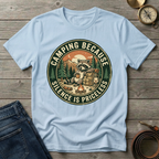 CAMPING BECAUSE SILENCE IS PRICELESS T-SHIRT