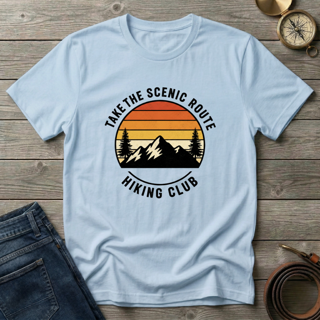 TAKE THE SCENIC ROUTE CLUB T-SHIRT