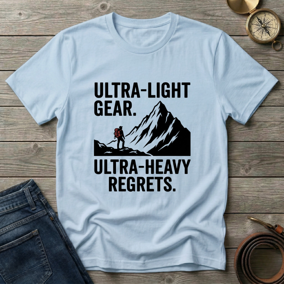 ULTRA LIGHT GEAR ULTRA HEAVY REGRETS T-SHIRT