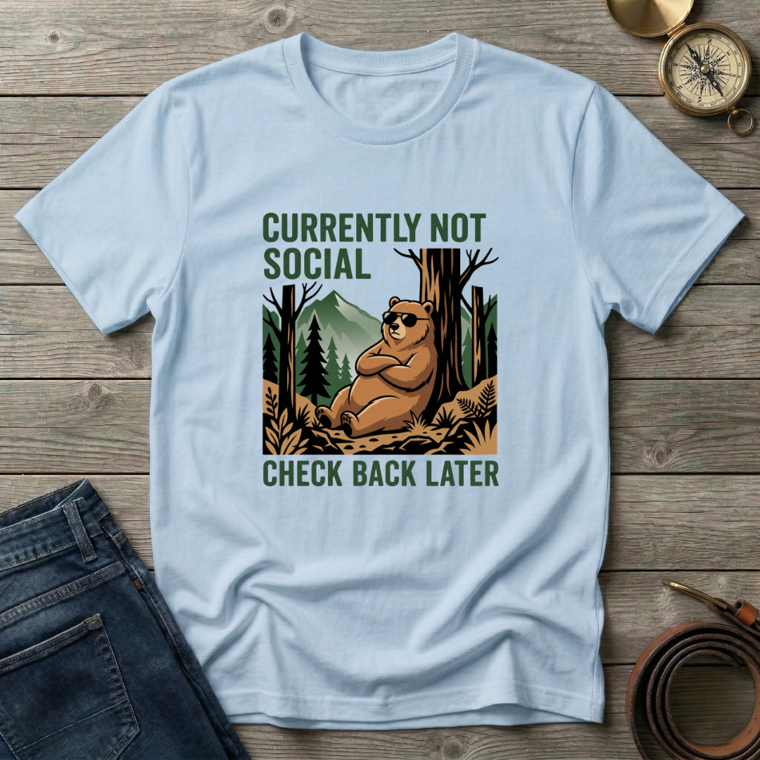 CURRENTLY NOT SOCIAL T-SHIRT